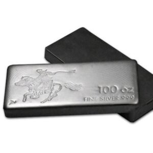 100 oz SilverTowne Pony Silver Bar (New)