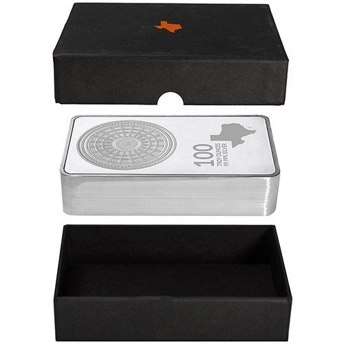 100 oz Texas Mint Silver Bar For Sale (New) - Image 2