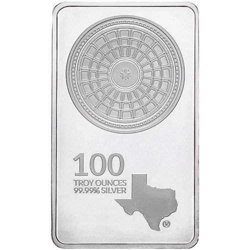 100 oz Texas Mint Silver Bar For Sale (New) - Image 3