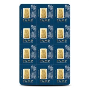 12 Gram PAMP Suisse Divisible Gold Bar (New w/ Assay, 12×1)