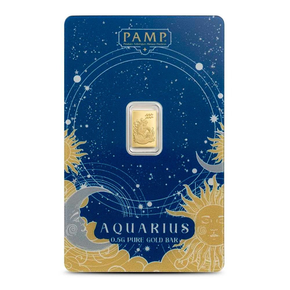 1/2 Gram PAMP Suisse Zodiac Aquarius