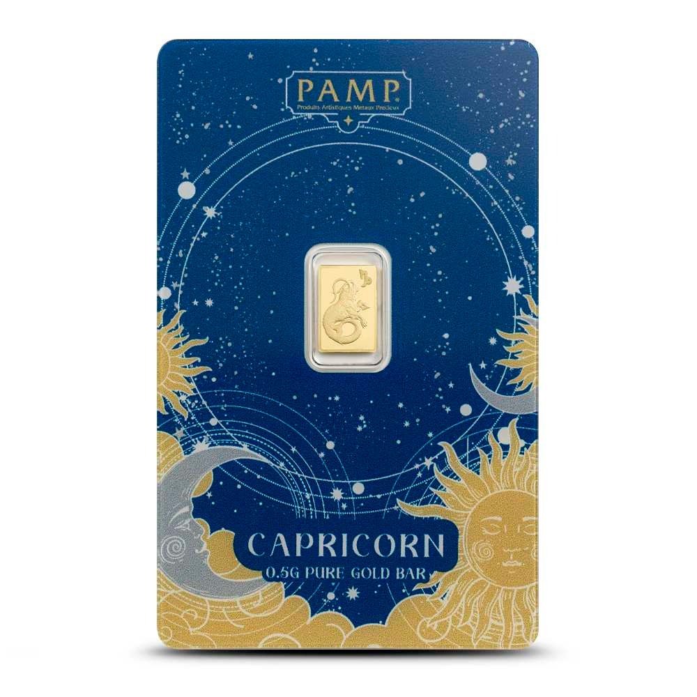 1/2 Gram PAMP Suisse Zodiac Capricor