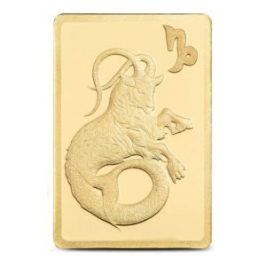 1/2 Gram PAMP Suisse Zodiac Capricorn Gold Bar (New w/ Assay)