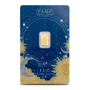 1/2 Gram PAMP Suisse Zodiac Leo Gold Bar (New w/ Assay)