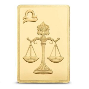 1/2 Gram PAMP Suisse Zodiac Libra Gold Bar (New w/ Assay)