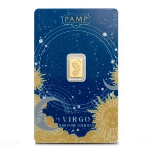 1/2 Gram PAMP Suisse Zodiac Virgo Gold Bar (New w/ Assay)