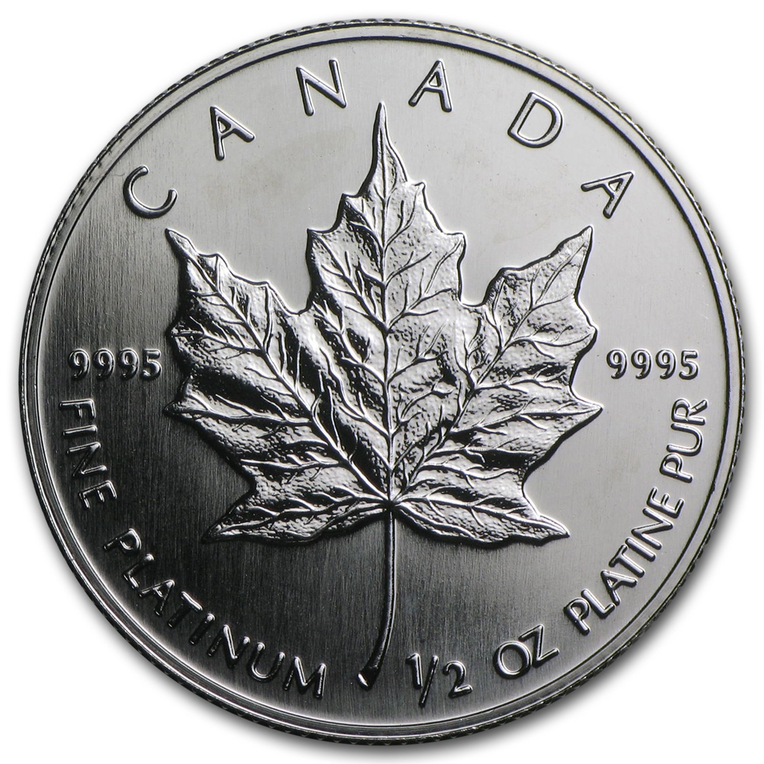 1/2 oz Canadian Platinum Maple Leaf
