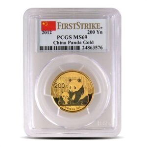 1/2 oz Chinese Gold Panda Coin MS69 (Random Year, Varied Label, PCGS or NGC)