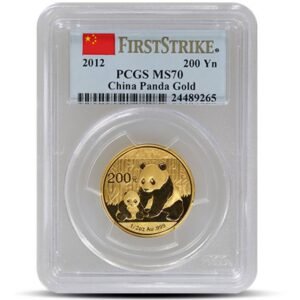 1/2 oz Chinese Gold Panda Coin MS70 (Random Year, Varied Label, PCGS or NGC)