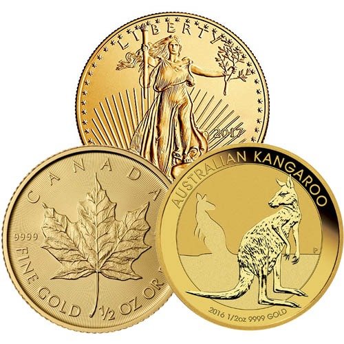Buy 1/2 oz Gold Coins Online