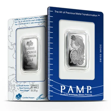 1/2 oz PAMP Suisse Fortuna Platinum