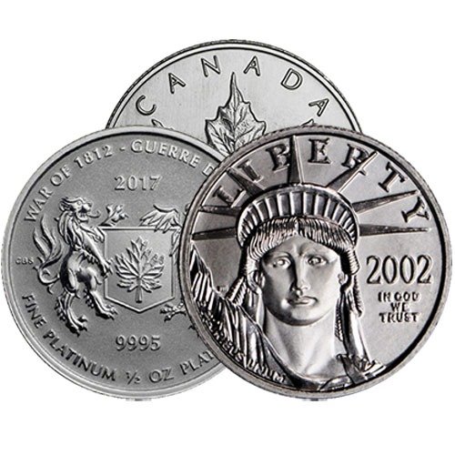 Buy 1/2 oz Platinum Coins Online