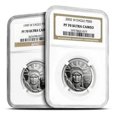 1/2 oz Proof American Platinum Ea