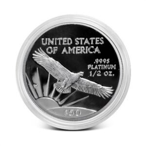 1/2 oz Proof American Platinum Eagle Coin (Random Year, Capsule only)