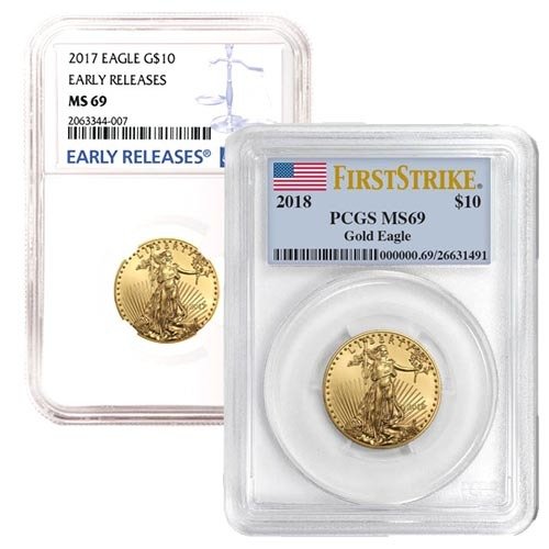 1/4 oz American Gold Eagle Coin MS69