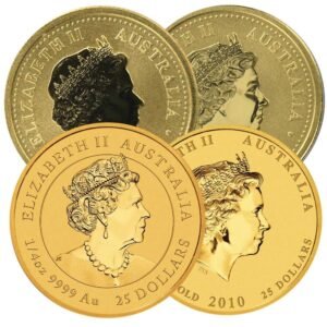 1/4 oz Australian Lunar Gold Coins (Random Year, Varied Design, In Capsule)