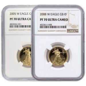 1/4 oz Proof American Gold Eagle Coin PR/PF70 (Random Year, PCGS or NGC)