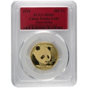 15 Gram Chinese Gold Panda Coin PCGS MS69 (Random Year, Varied Label)