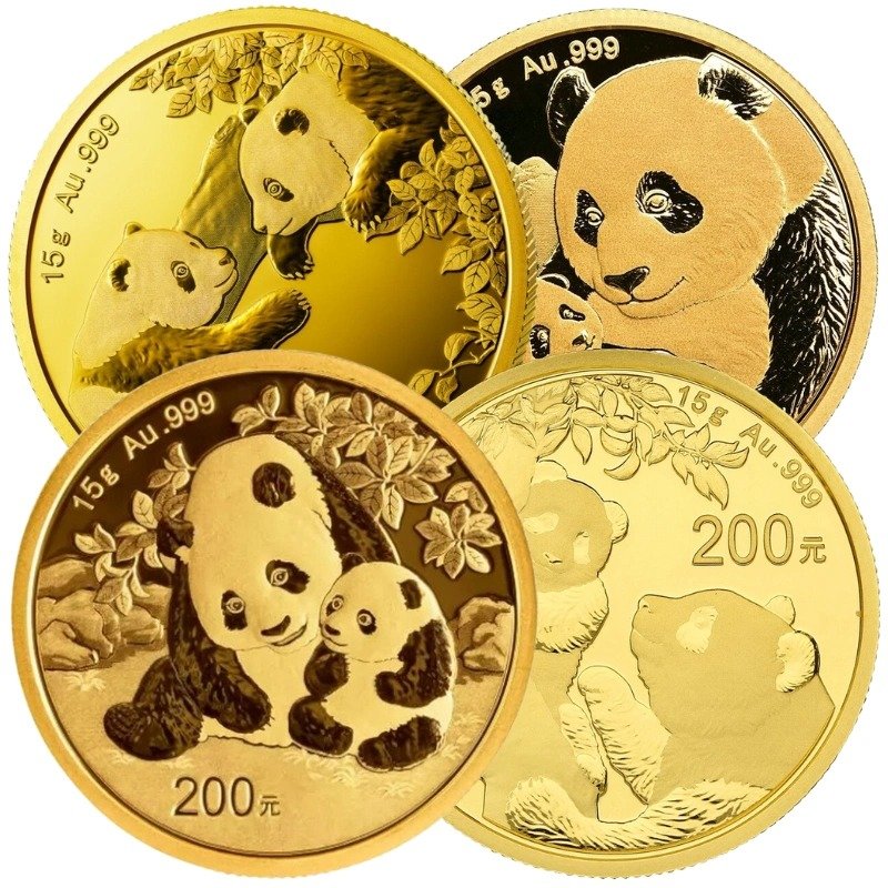 Buy 15g Chinese Panda Gold Coins