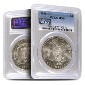 1890-CC Morgan Silver Dollar Coin PCGS MS64