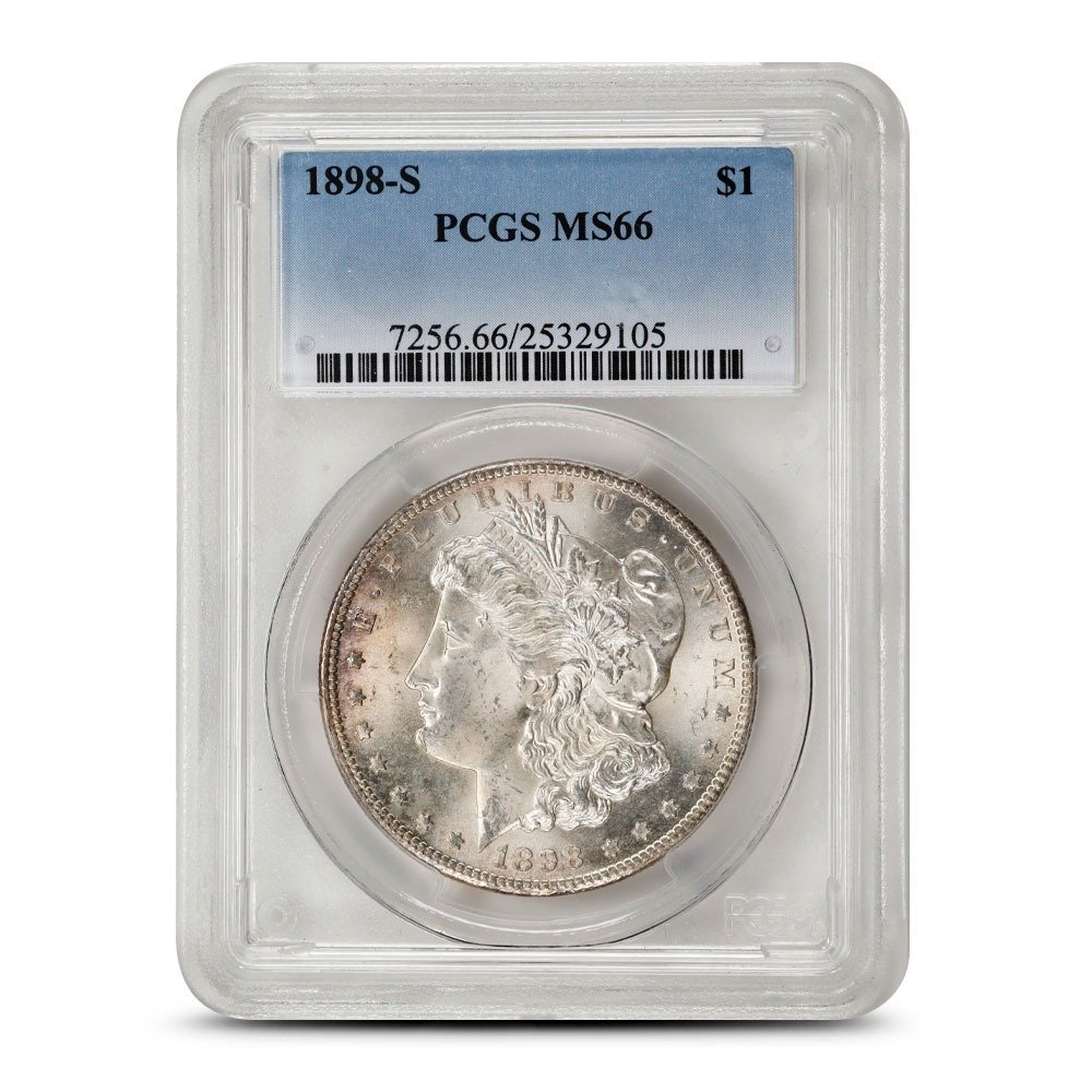 1898-S Morgan Silver Dollar PCGS MS6