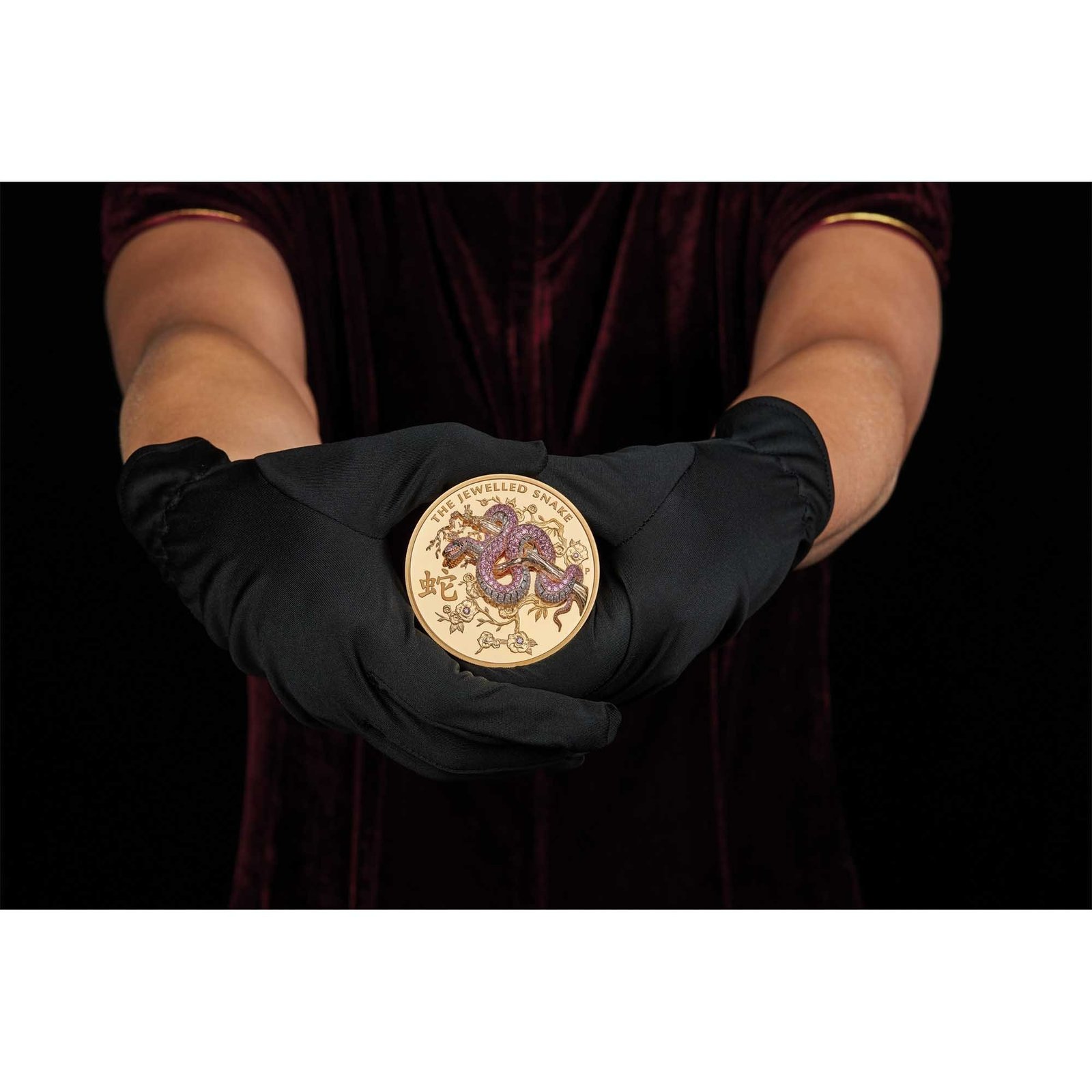 2023 10 oz Proof Jewelled Snake Gold Coin - Image 12