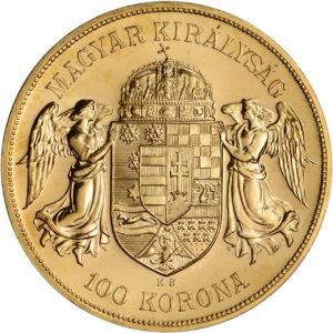 1908 Hungary 100 Korona Gold Coin (AU)