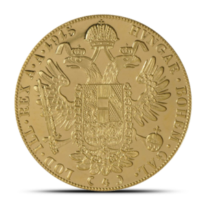 1915 4 Ducat Austrian/Dutch Gold Coin (AU+)