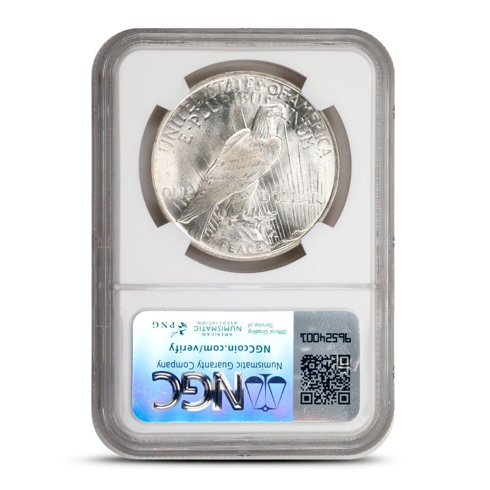 1923 Peace Silver Dollar NGC MS67 - Image 2
