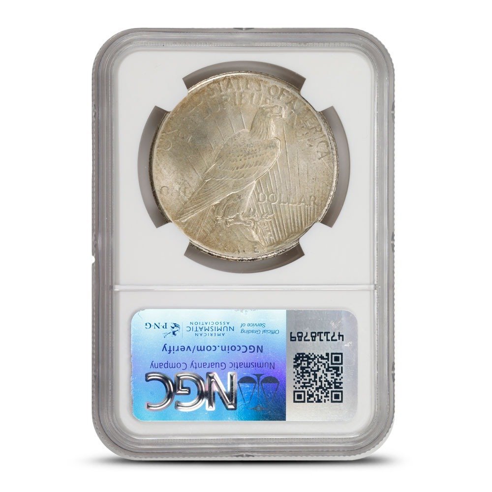 1925 Peace Silver Dollar NGC MS67 - Image 2