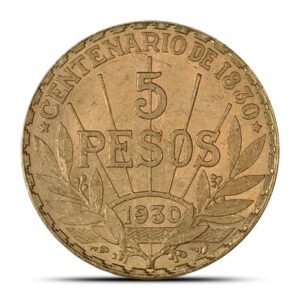 Buy 1930 5 Peso Uruguay Gold Coin (XF+)