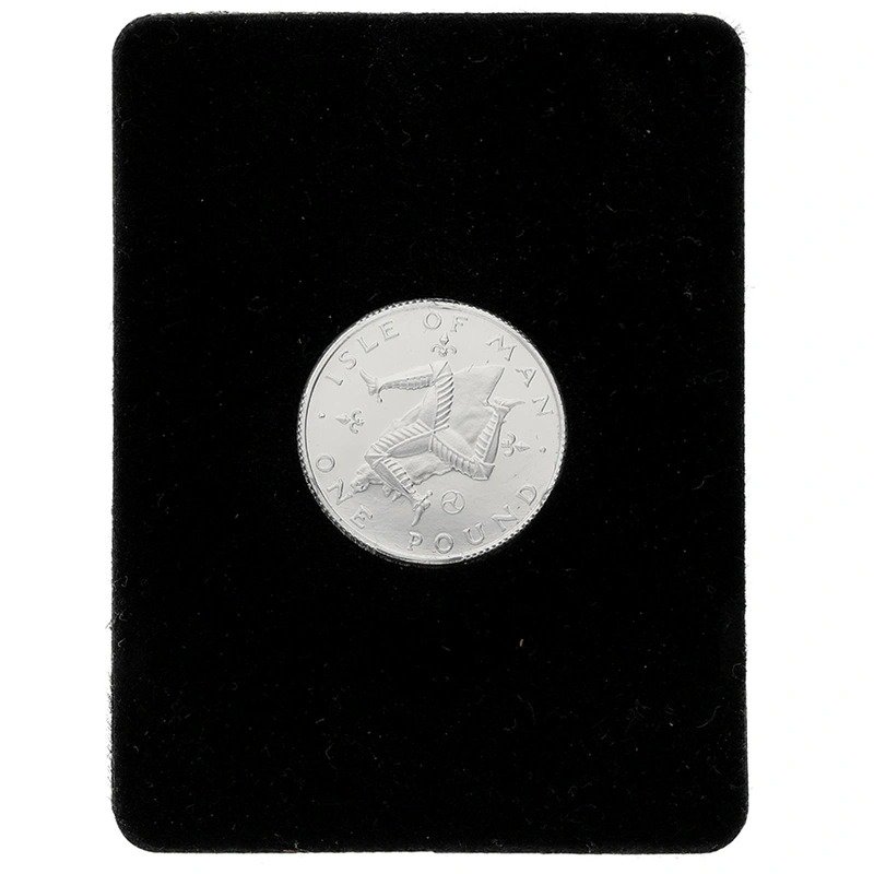 1979 Isle Of Man One Pound Proof Platinum Coin Triskellion on Island Boxed - Image 3