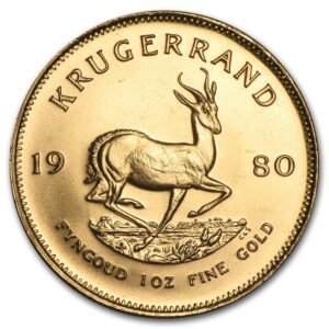 1980 1 oz South African Gold Krugerrand Coin