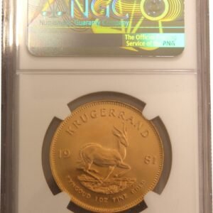 1981 Krugerrand 1 oz Gold Coin NGC MS67