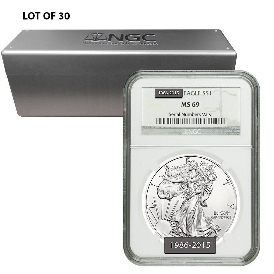 1986-2015 American Silver Eagle 30