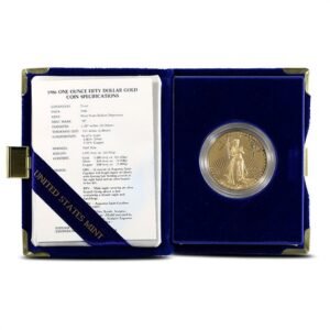 1986-W 1 oz Proof American Gold Eagle Coin (Box + CoA)