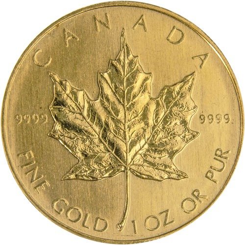 1987 1 oz Canadian Gold Maple Leaf C