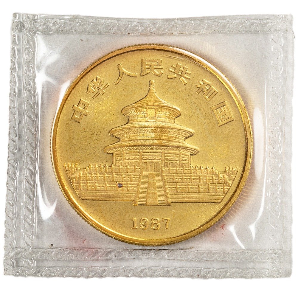 1987-S 1 oz Chinese Gold Panda Coin (Sealed) - Image 2