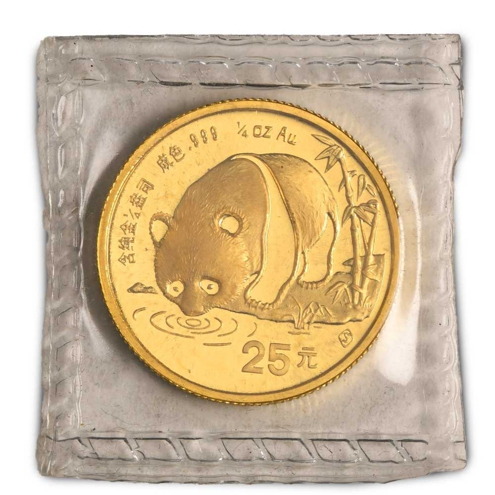 1987-S 1/4 oz Chinese Gold Panda Coi