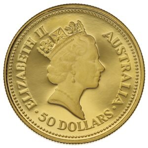 1988 Proof 1/2 oz Australian Kangaroo Gold Nugget Coin