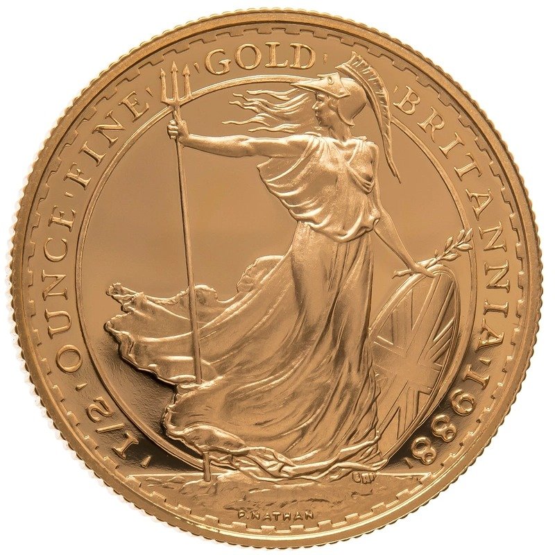 1988 1/2 oz Proof Gold Britannia Coi