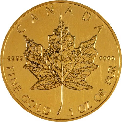 1990 1 oz Canadian Gold Maple Leaf C