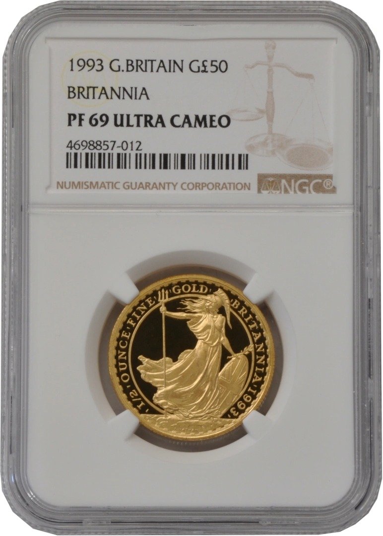 1993 Proof 1/2 oz Gold Britannia Coi