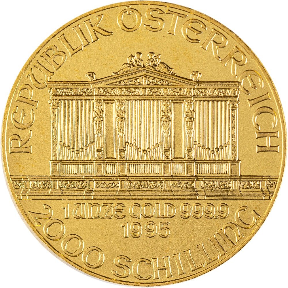 1995 1 oz Austrian Gold Philharmonic Coin - Image 2