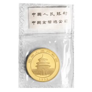 1998 1 oz Chinese Gold Panda Coin (Large Date, Sealed)