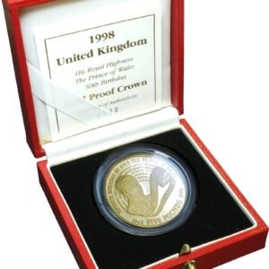 1998 Proof £5 Gold Crown Coin Prince