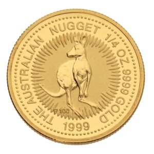 1999 1/4 oz Australian Kangaroo Gold Nugget Coin