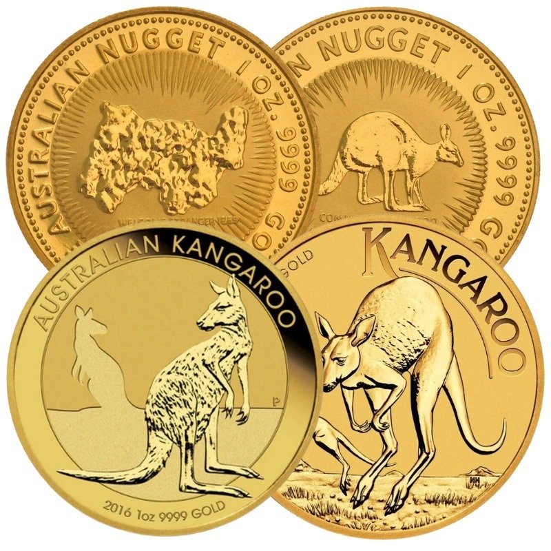 1 oz Australian Kangaroo Gold Nugget