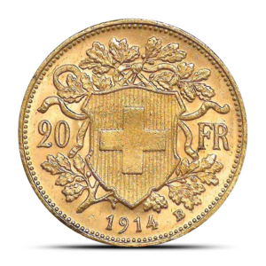 20 Francs Swiss Helvetia Gold Coin
