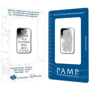 20 Gram PAMP Suisse Fortuna Platinum Bar